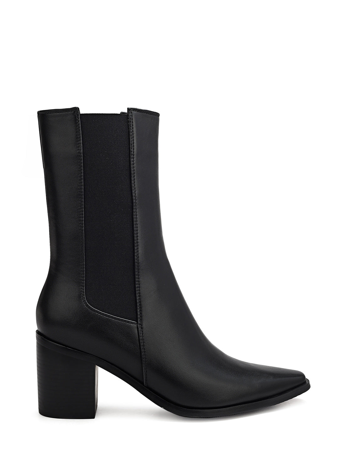 Black Ankle Boots With Block Heels 35 Black