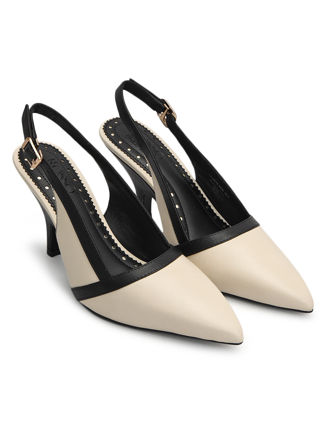 White Slingback Heels