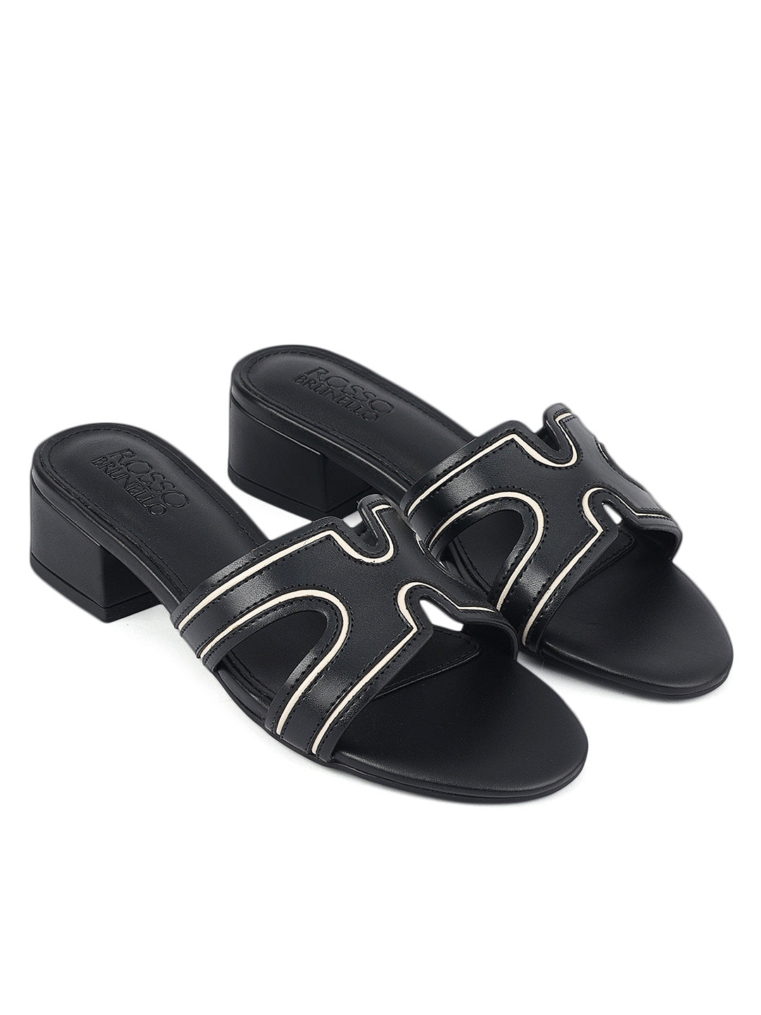 Black Heels With Contrasting Trim