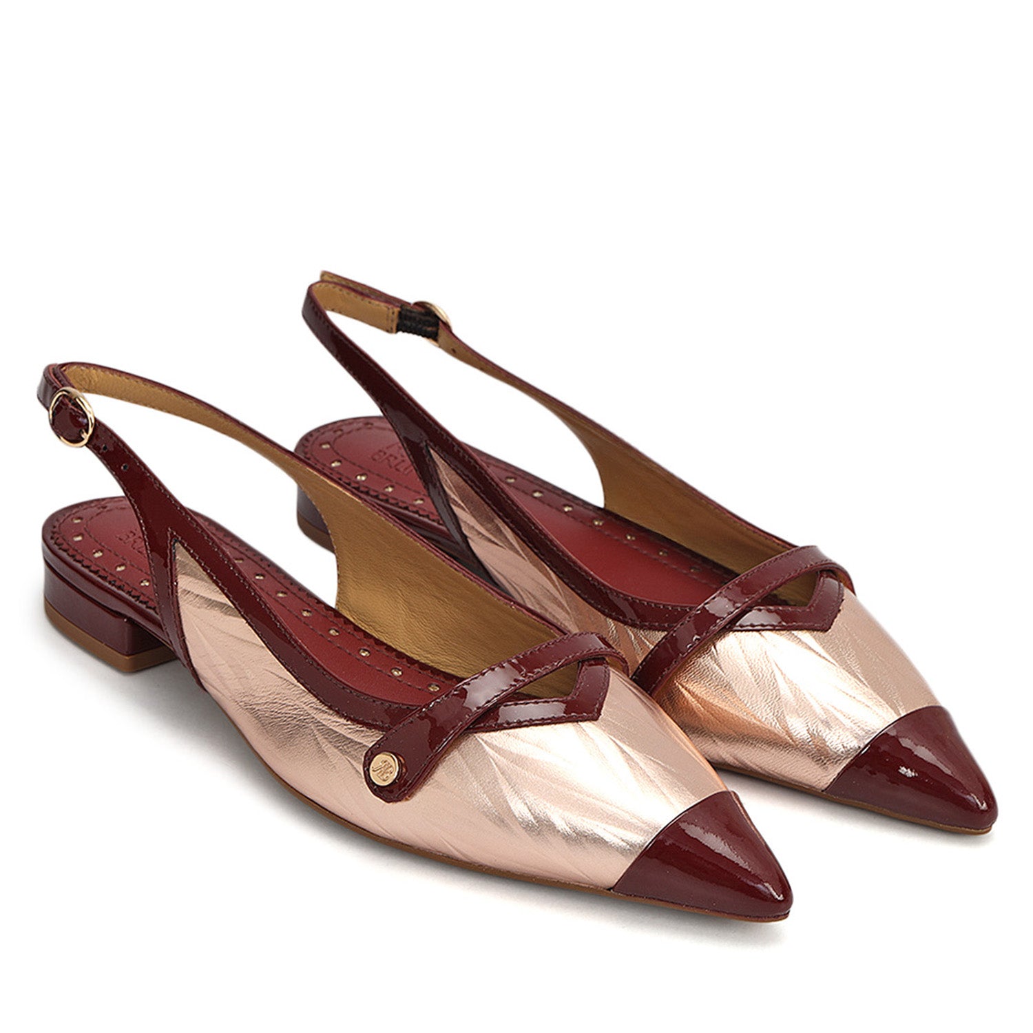 Black Tweed Slingback Flats – Rosso Brunello Leathers Pvt. Ltd.