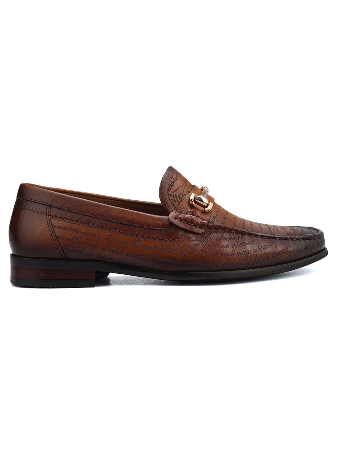 Tan Signato Leather Loafers