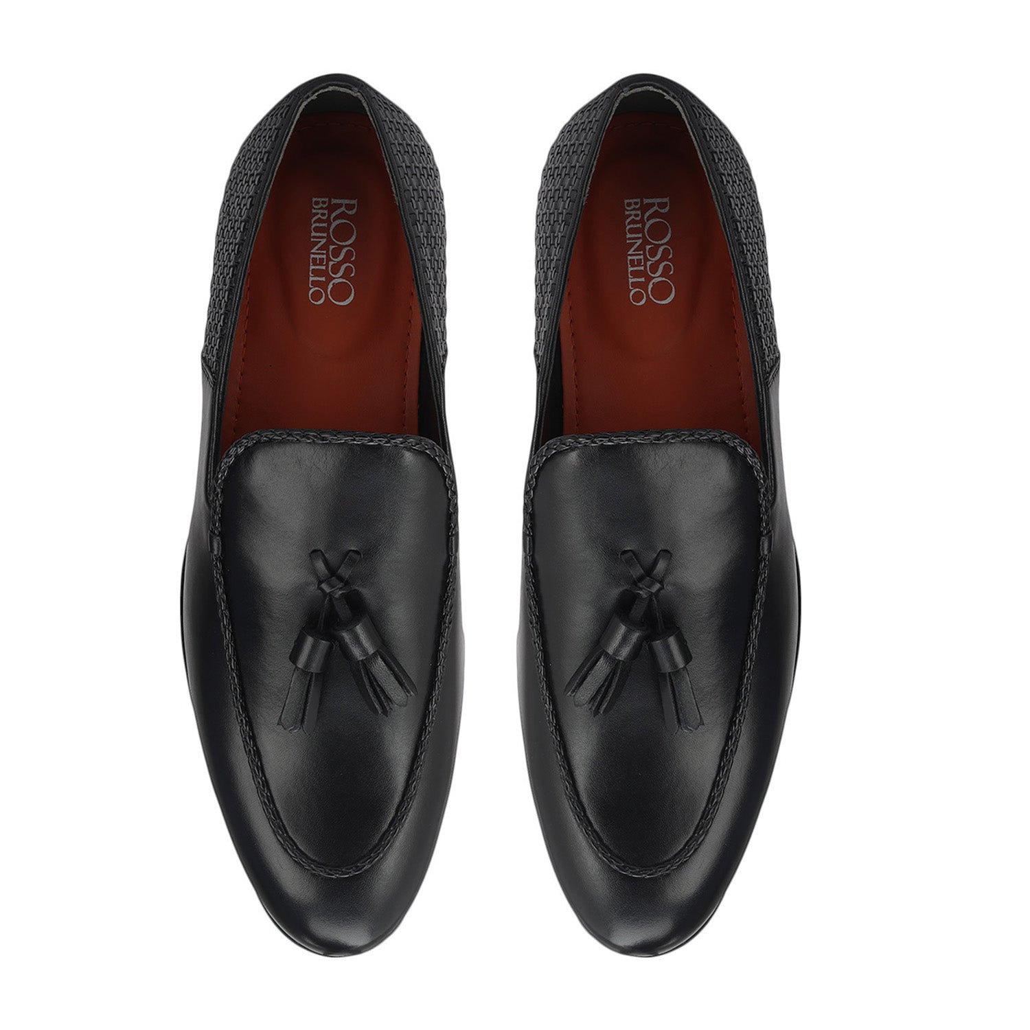Black Loafers With Tassels – Rosso Brunello Leathers Pvt. Ltd.