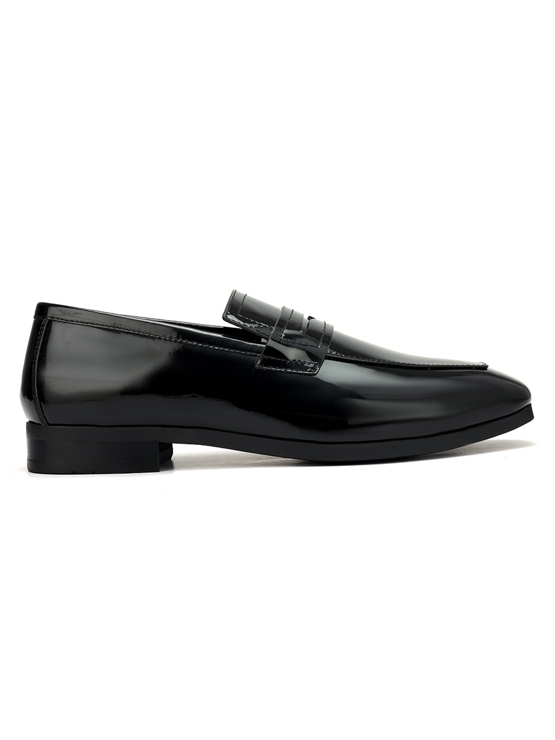 Black Patent Leather Loafers 38 Black - Main Image