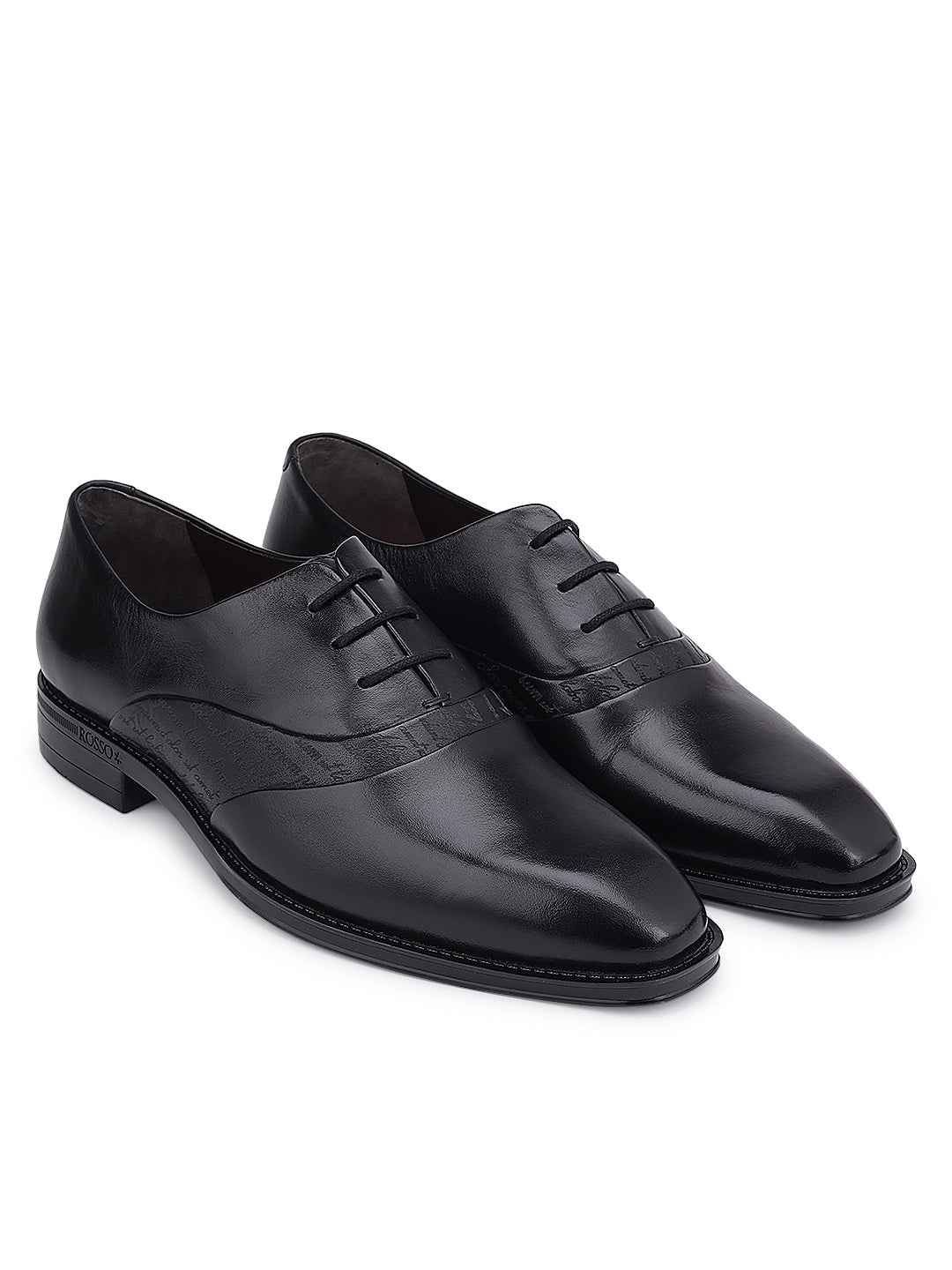 Black Signato Leather Lace Ups