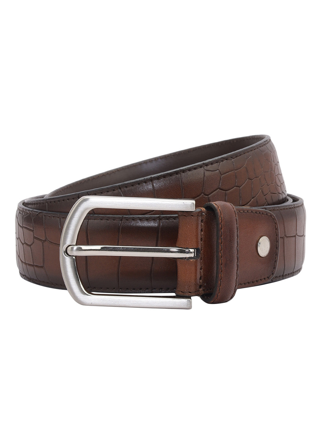 Tan Croco Textured Men's Belt – Rosso Brunello Leathers Pvt. Ltd.